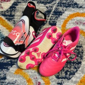 Adidas Vibrant Pink Soccer Gear Set